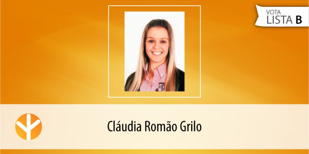 Candidata do Dia: Cláudia Romão Grilo