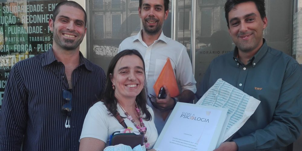 Entrega da Candidatura da Lista «Elevar a Psicologia»